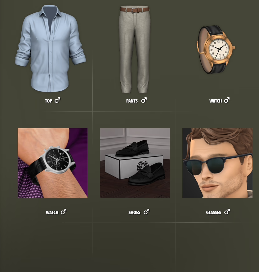Галерея мода Мужской сет Lucas Set #1